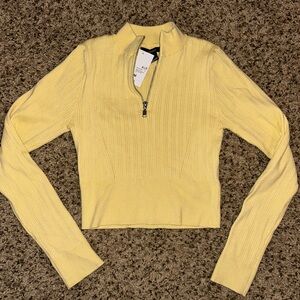 Forever 21 yellow crop sweater